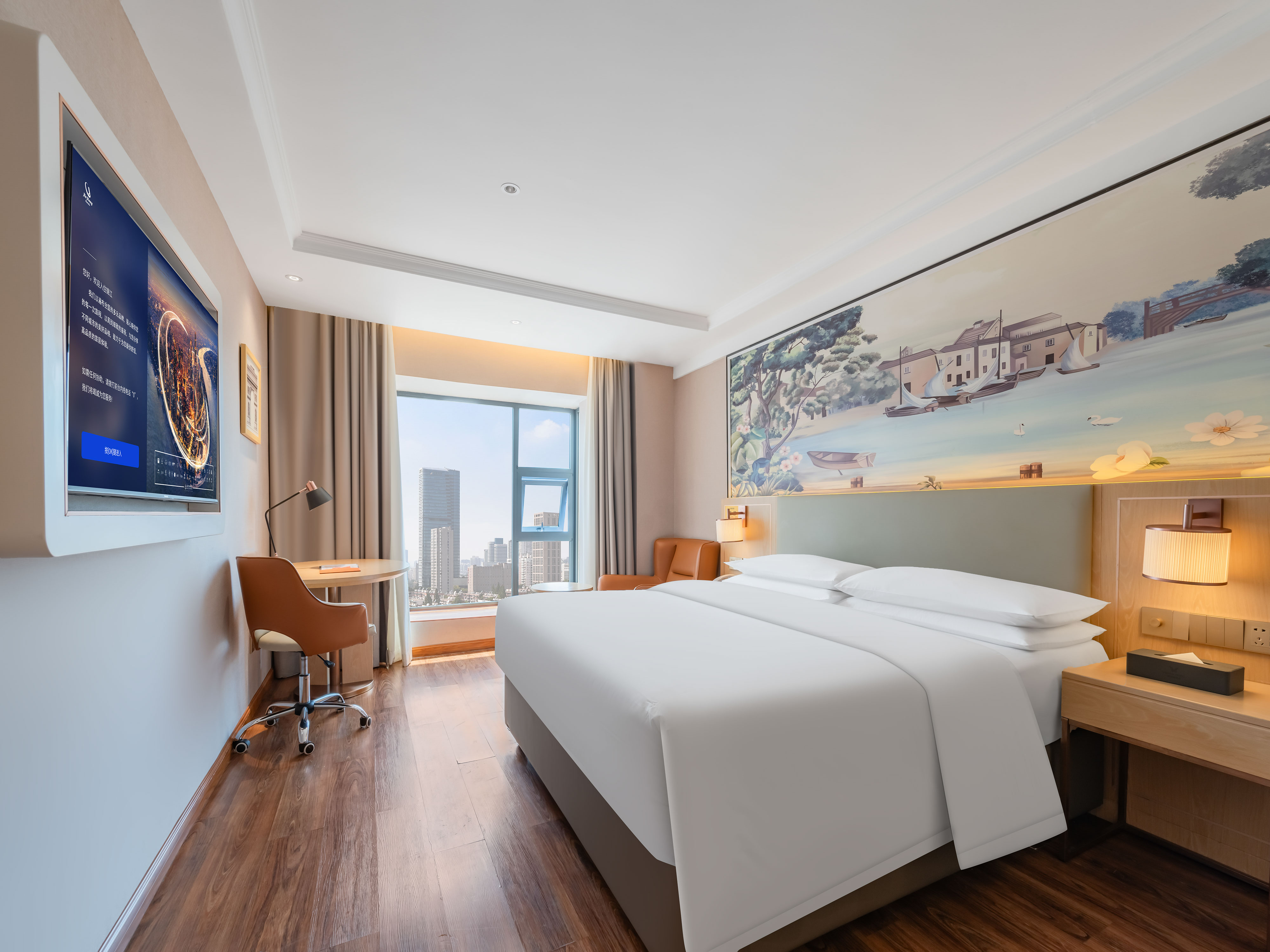 高级大床房｜中央空调｜美颜化粧镜｜深睡记忆枕