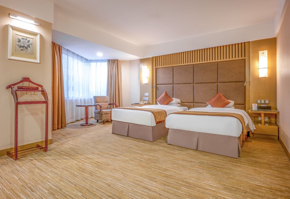 臻享·超大豪華雙床間（舒闊空間,德國GROHE花灑）