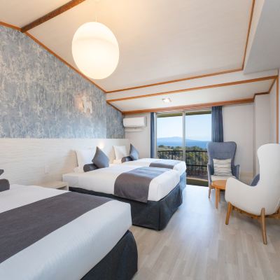 【最上階オーシャンビュー】デラックストリプル Wan's Resort 城ヶ崎海岸 クーポン