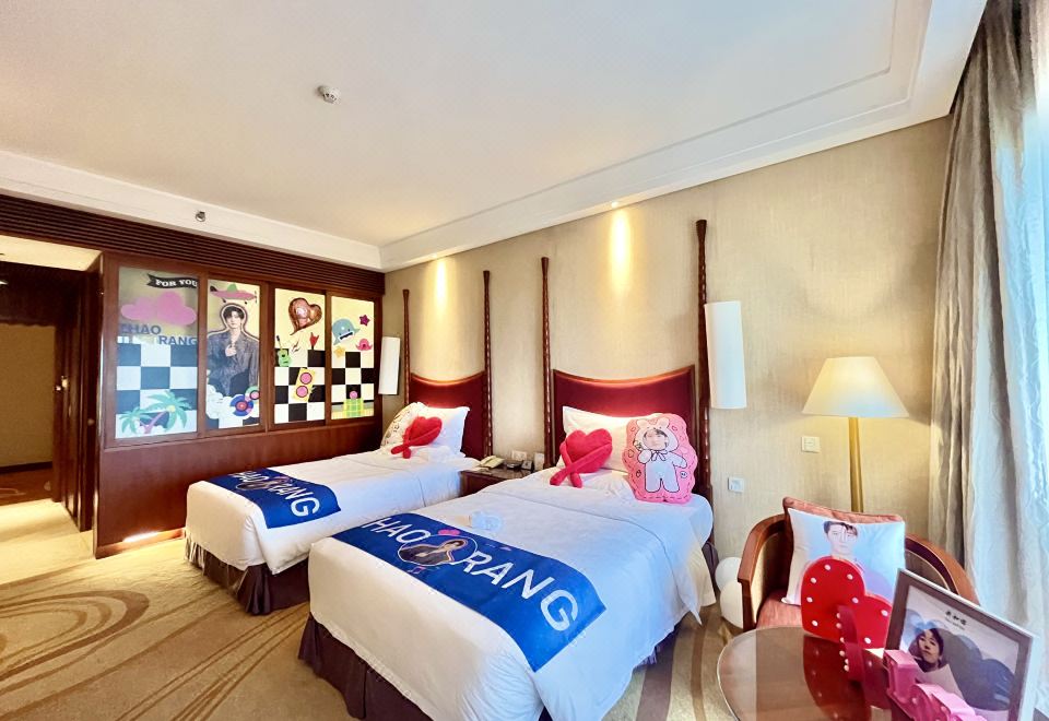 追星主題海景雙床房