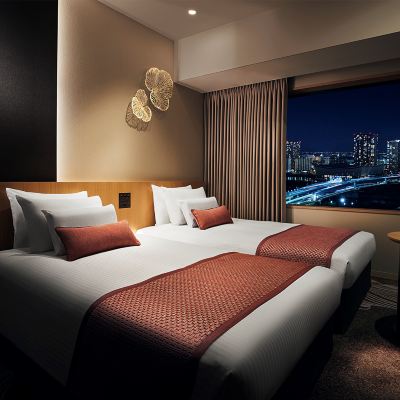 高層連通中等雙床房 4名利用 東京豐洲日航城市酒店優惠