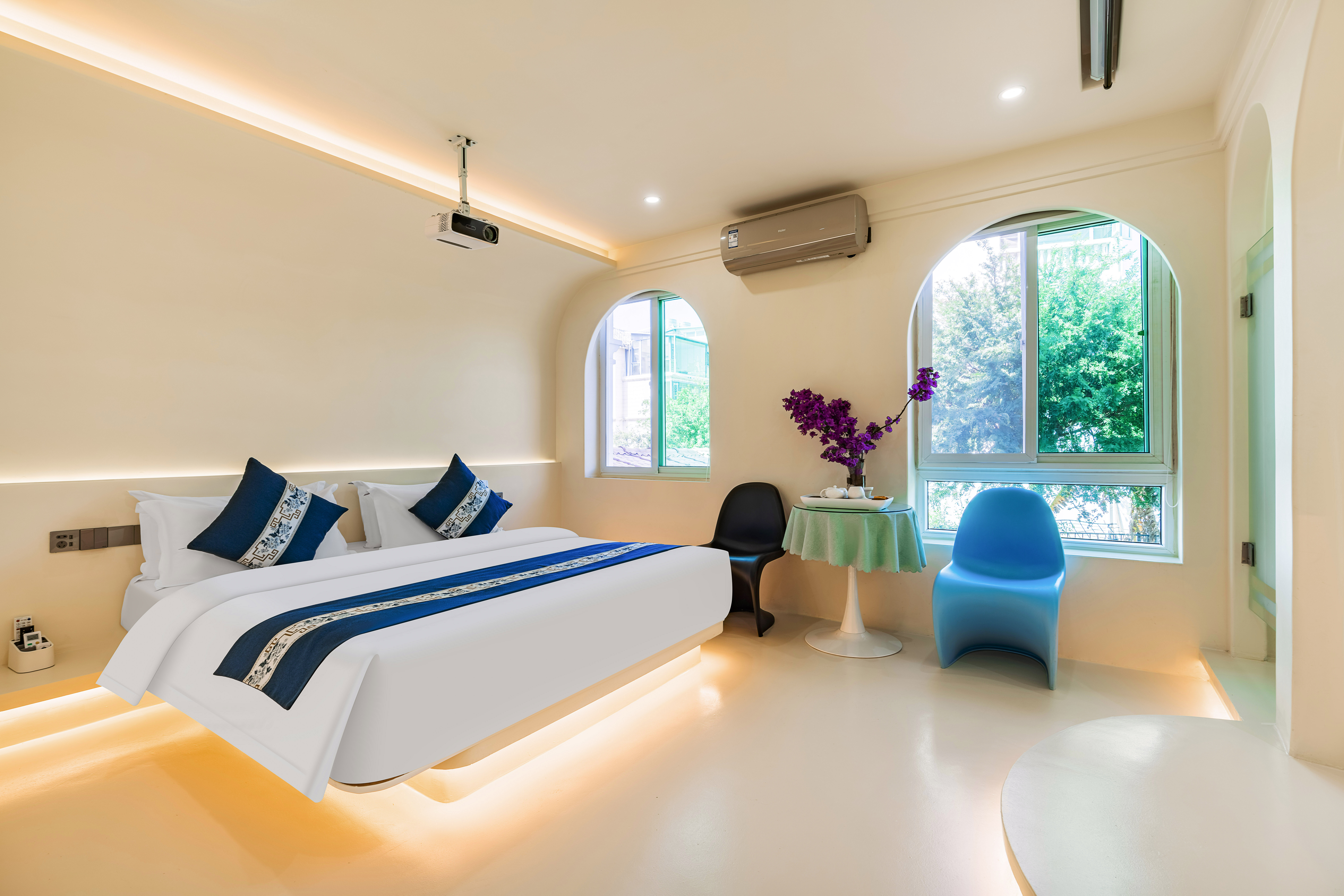 冰岛梦境别墅大床房[100寸1080P投影+智能马桶]