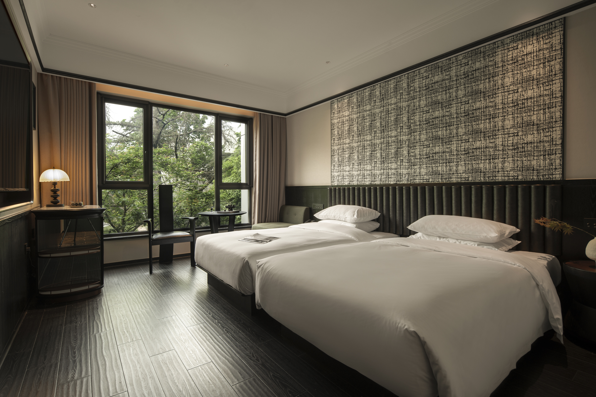 Building2-中古園景雙床房