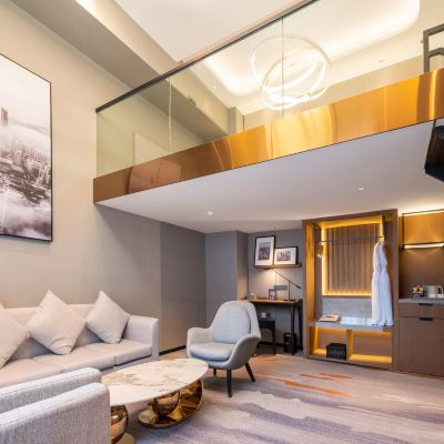 複式套房（零壓枕頭床墊+舒適大沙發+冰箱） 麗柏飯店（廣州火車站越秀國際會議中心店）優惠