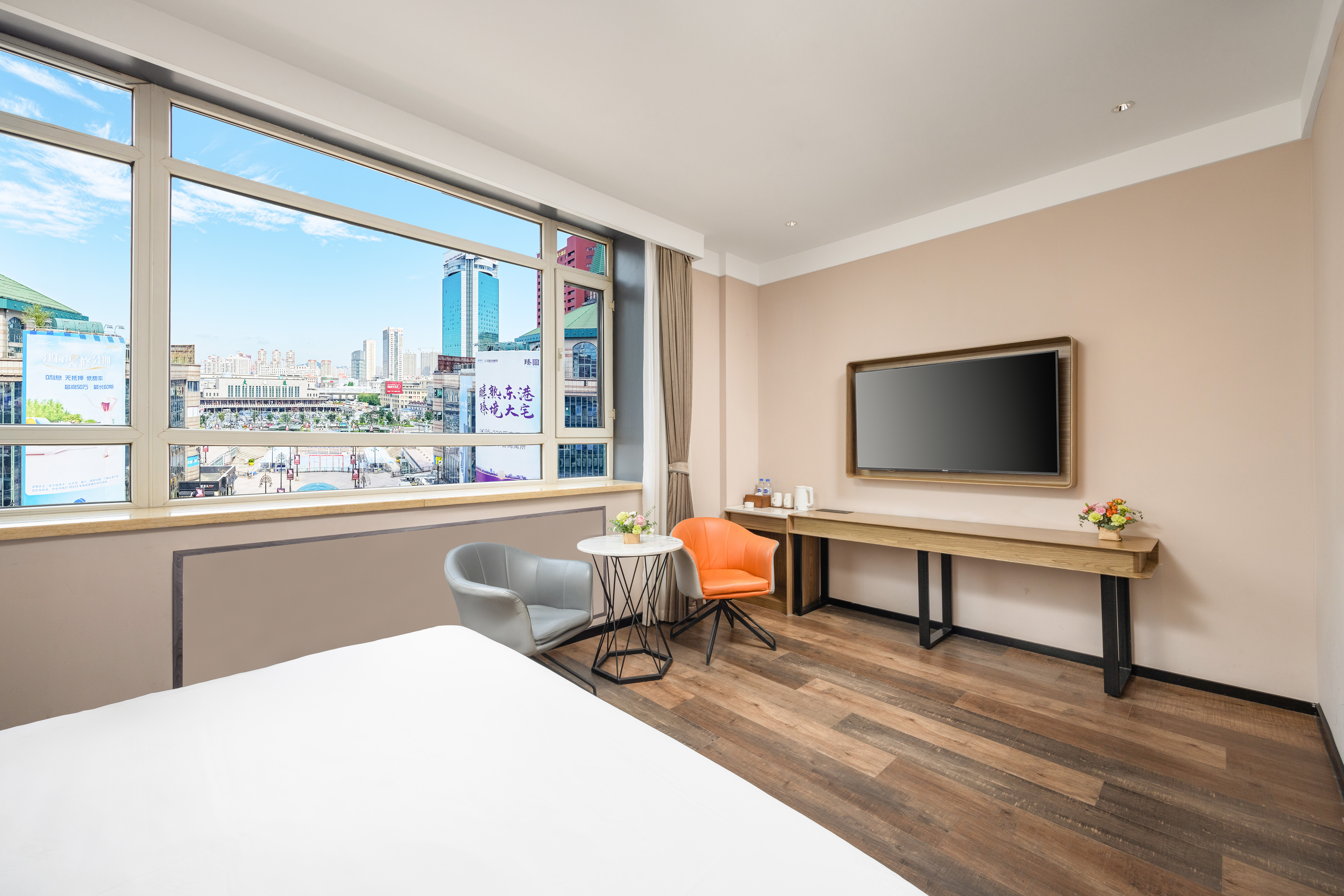 禧致·悠然城景大床房【180°城景+超大化粧镜】