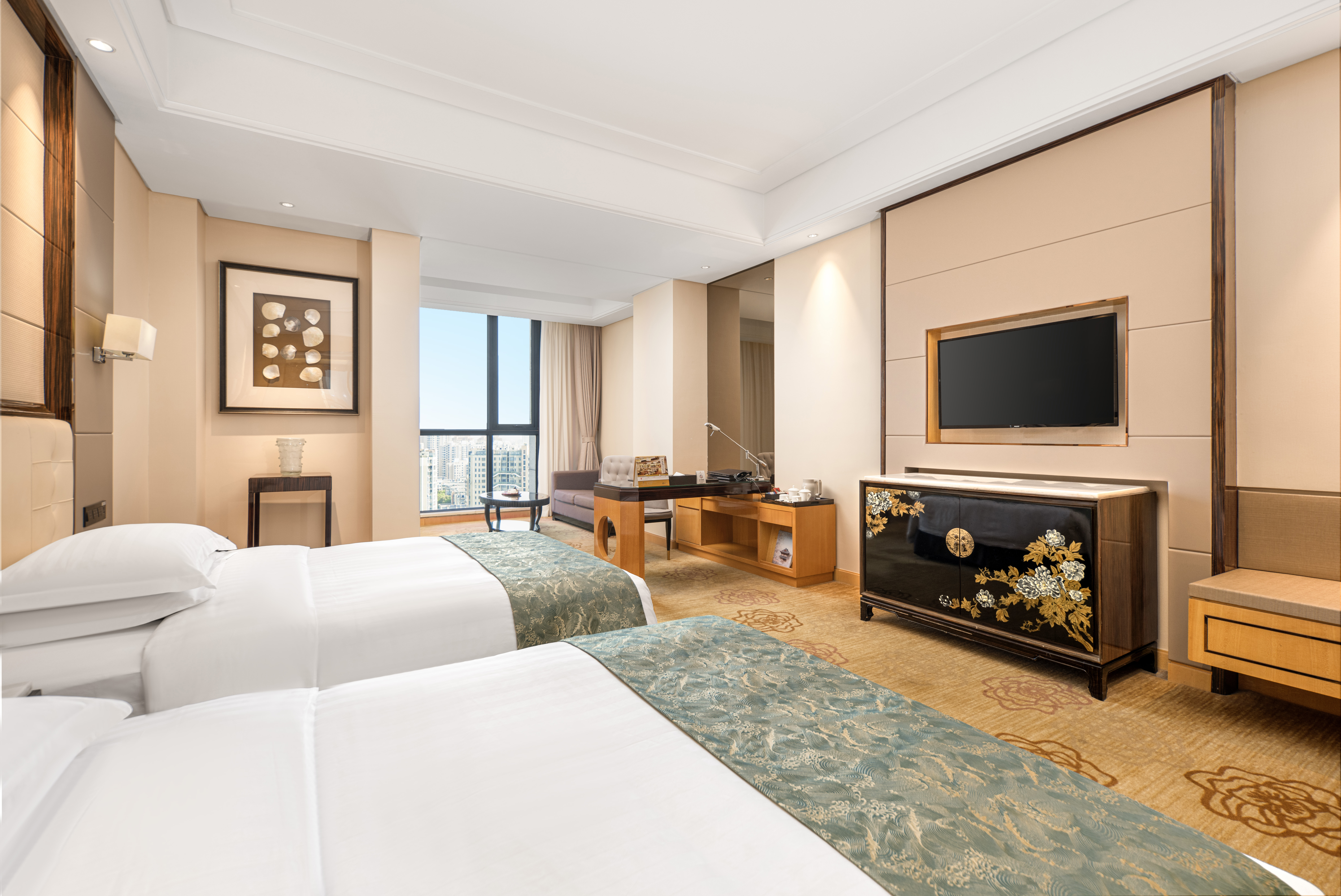 高级景观双床房