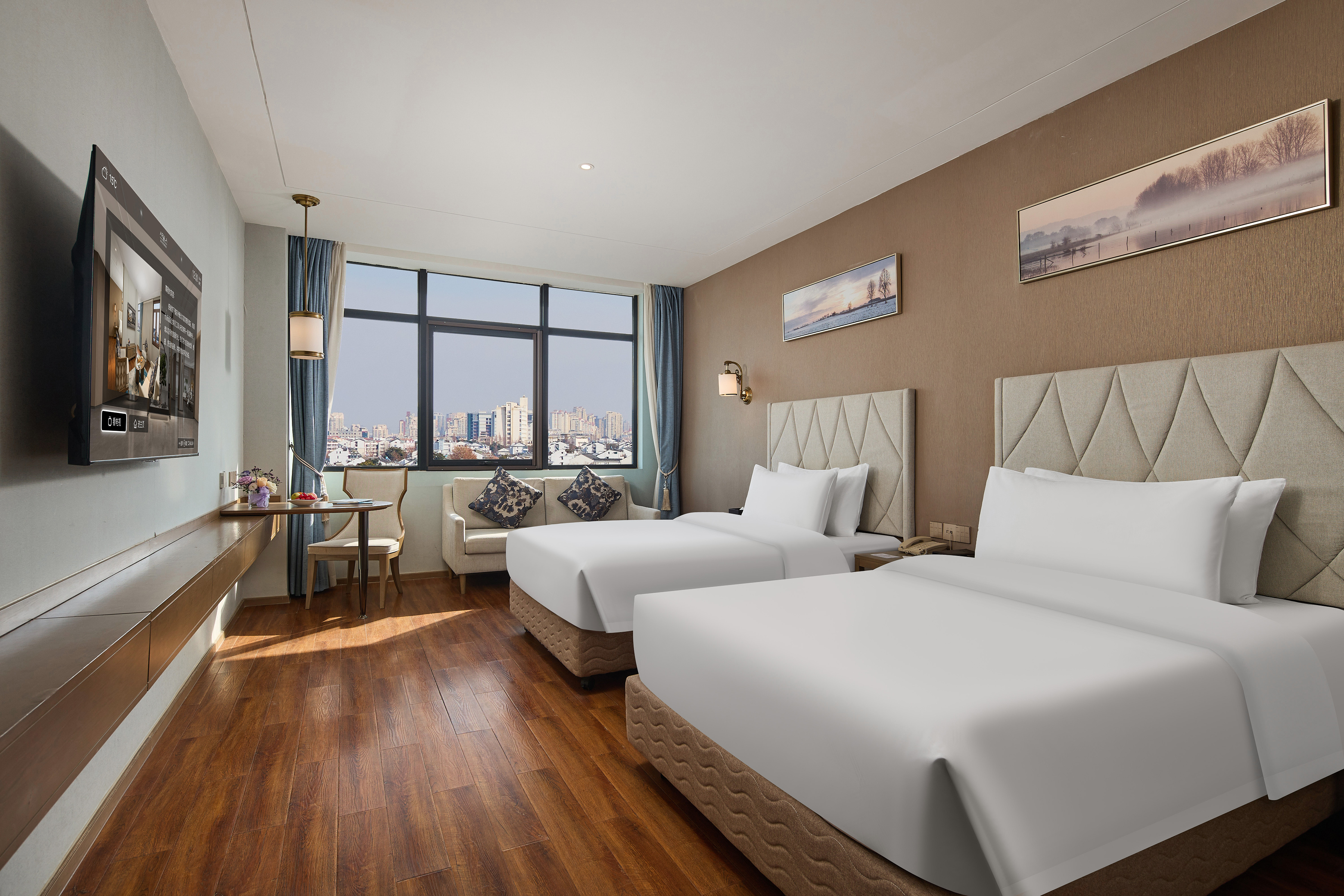 观前街景双床房（可投屏液晶电视）