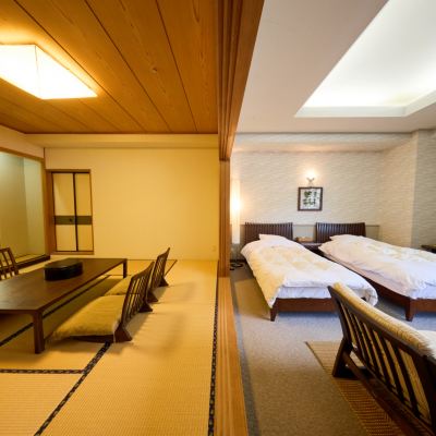 【無煙】和洋式特殊房間（日式房+臥室） 伊豆修善寺溫泉飯店-滝亭優惠
