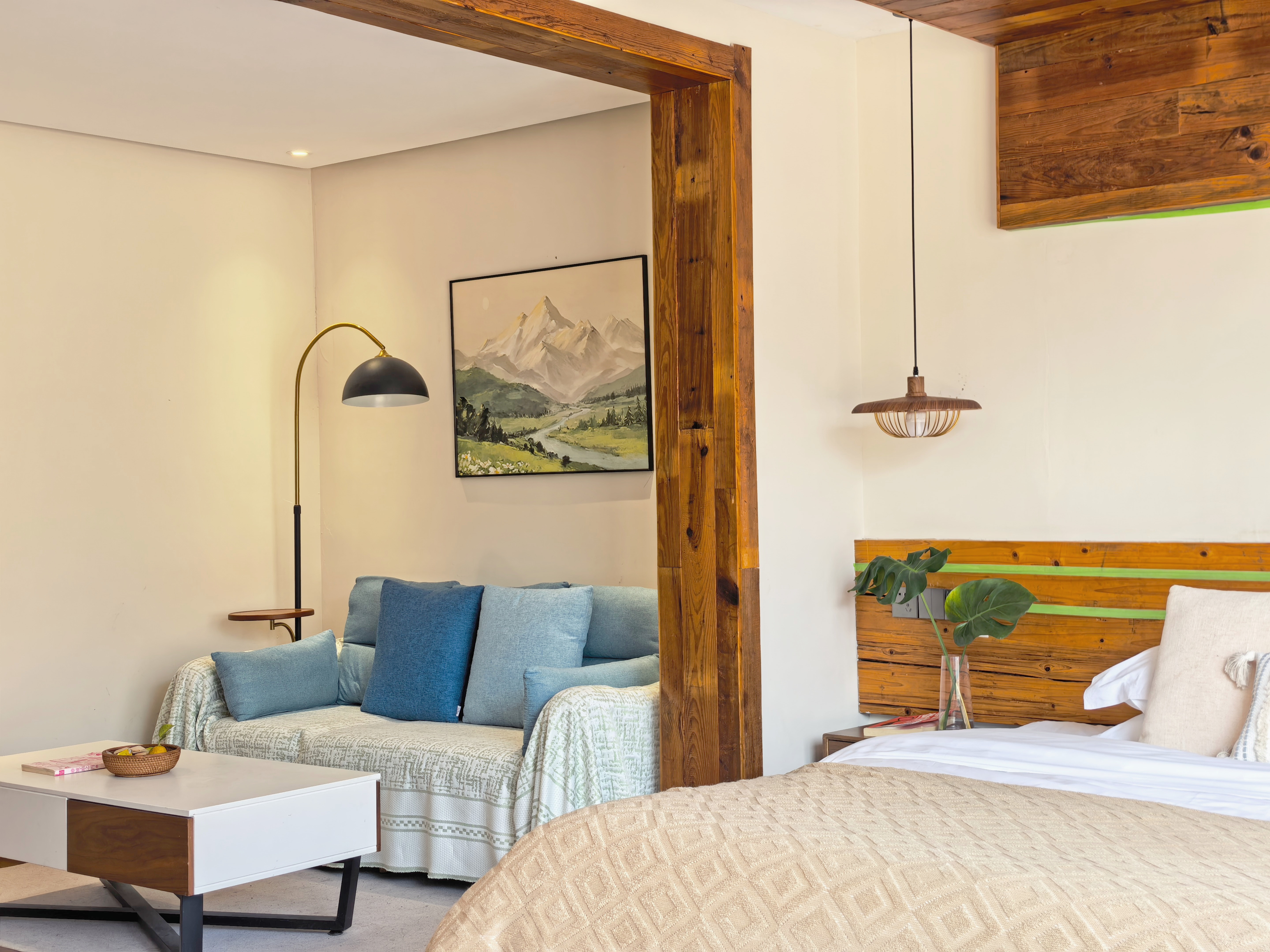 【二栋】见山是山·独享露台大床房｜赏山林梯田