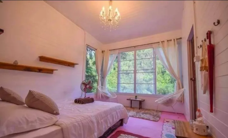 ห้องเตียงคู่พร้อมวิวภูเขา(ห้องชมดาว)