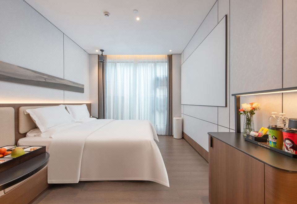 智享大床房+裸棉零壓床品+慢回彈記憶枕