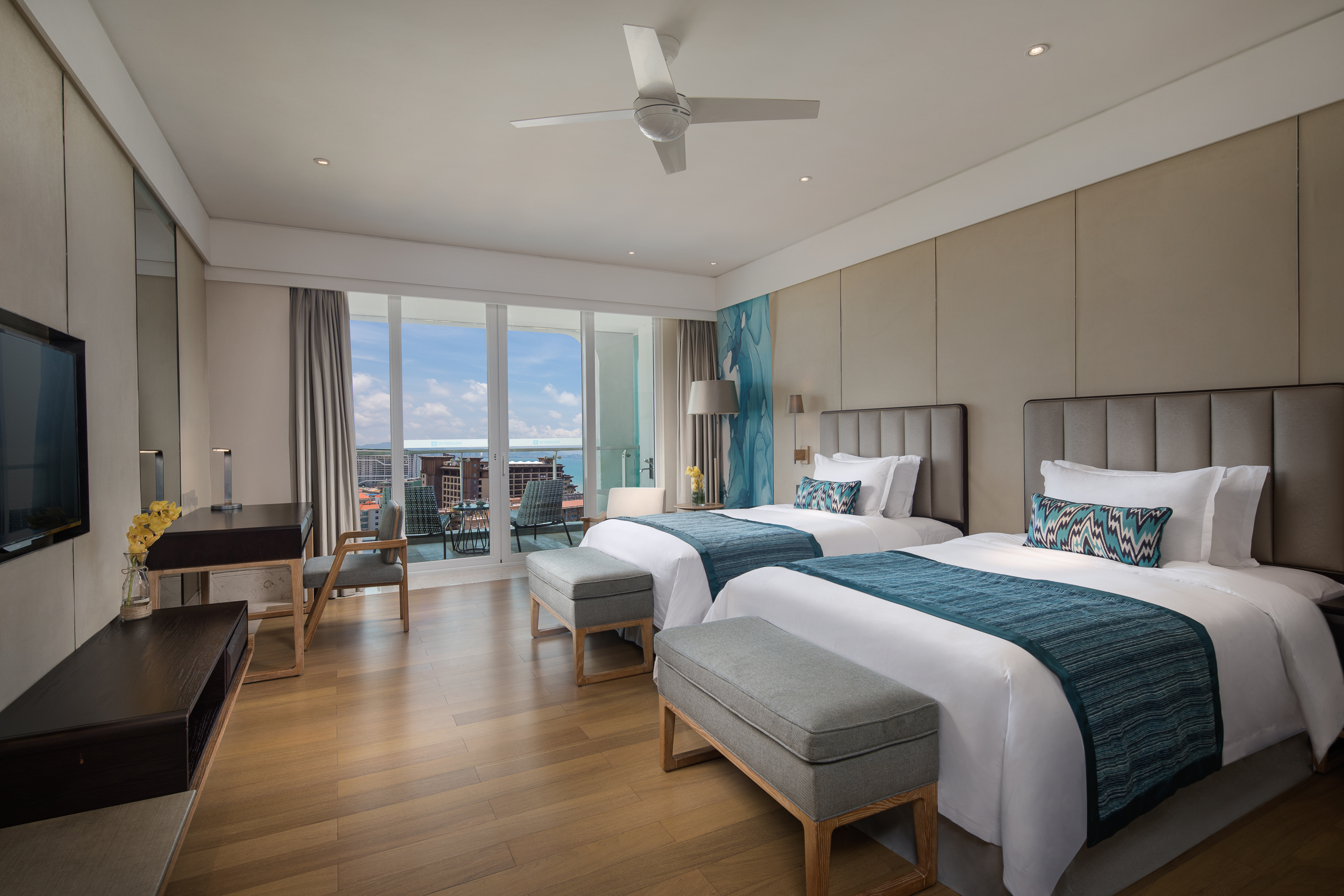 高级海景双床房