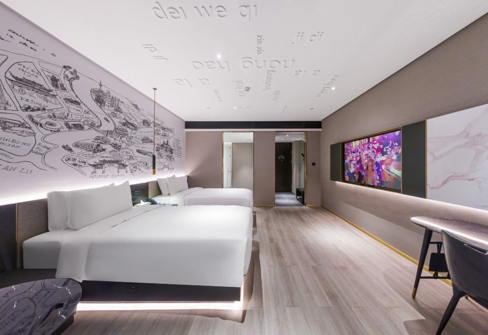 欢阁双床房（手机投屏+小冰箱）