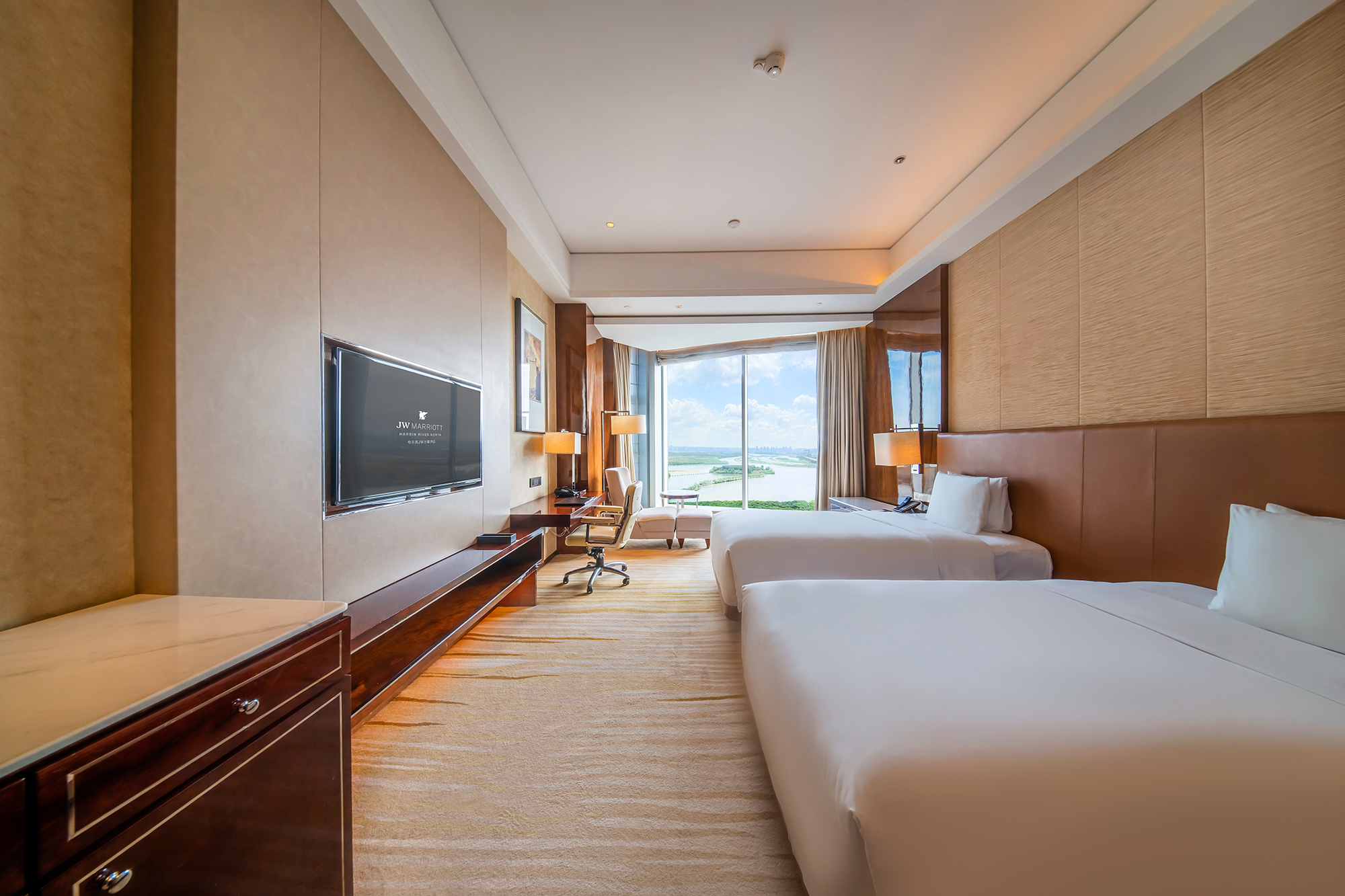 尊贵江景双床房