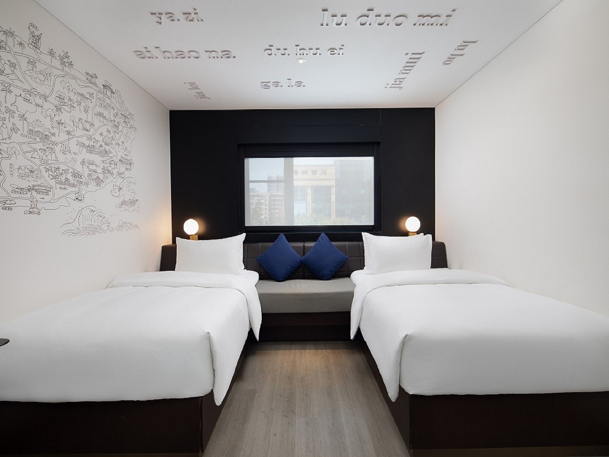 欢阁双床房「小冰箱+智能客控+汉斯格雅淋浴」