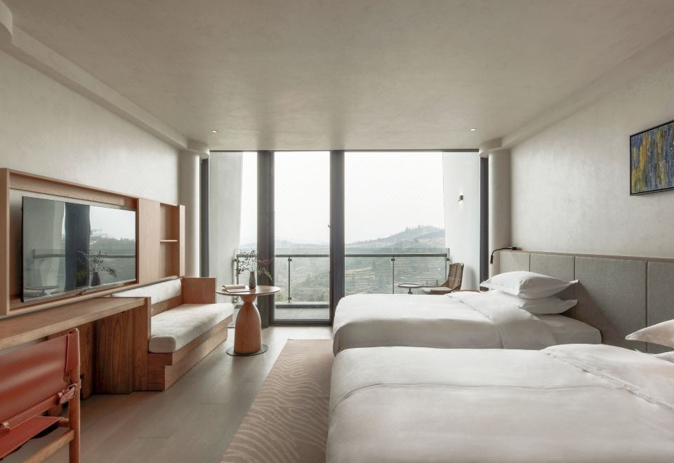 景观茶海小筑双床房