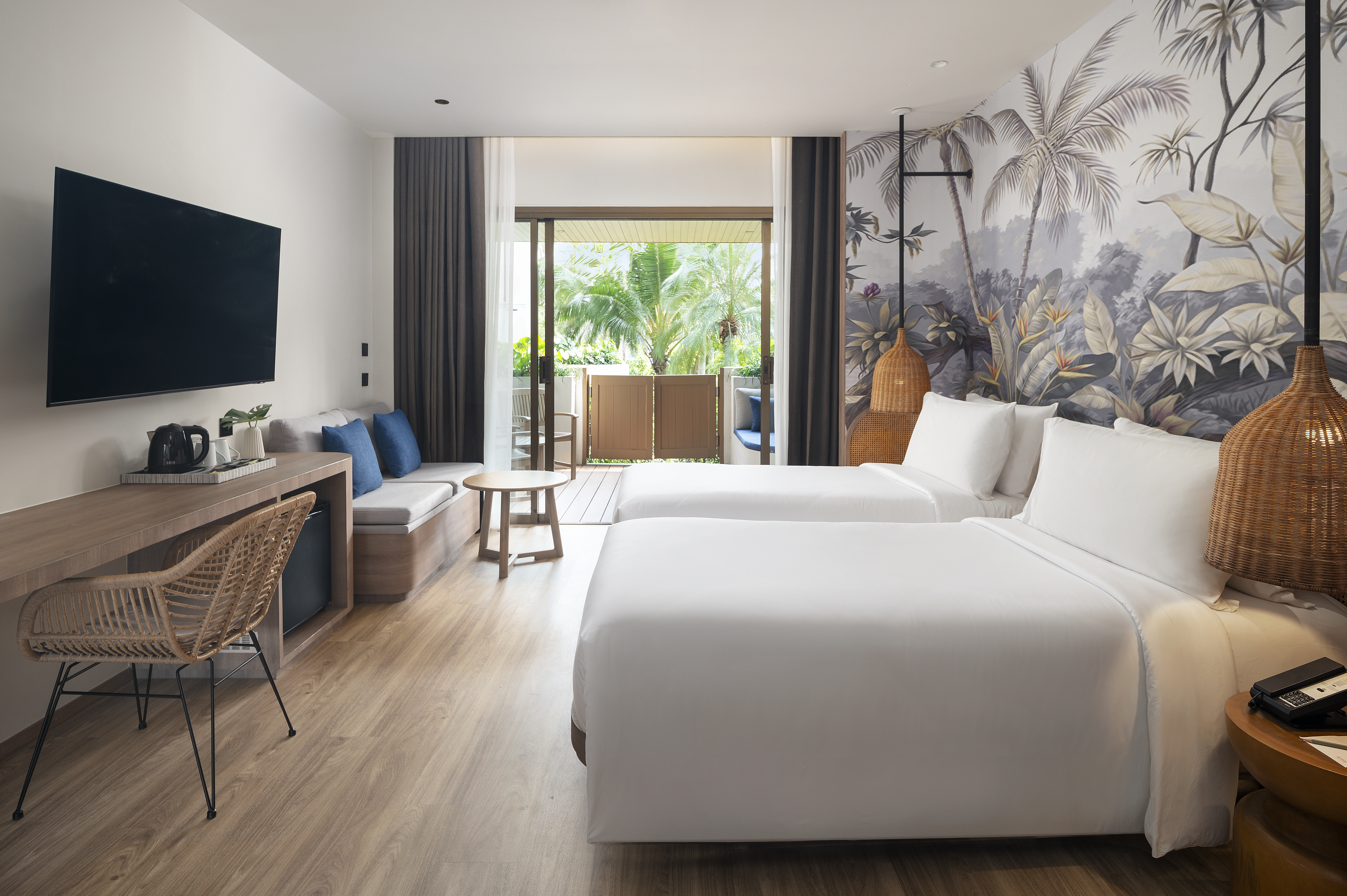 尊贵花园露台双床房