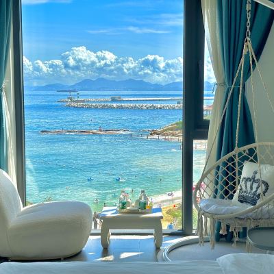 豪華海景榻榻米雙床房 珠海海韻公寓優惠