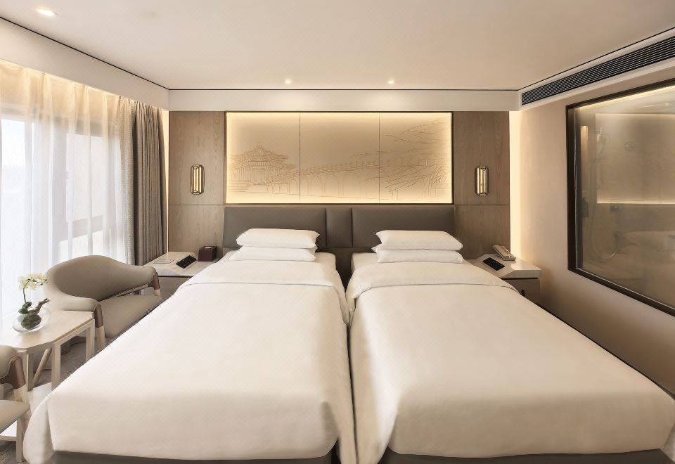 古都长禧双床房无浴缸（智能客控+胶囊coffee机）