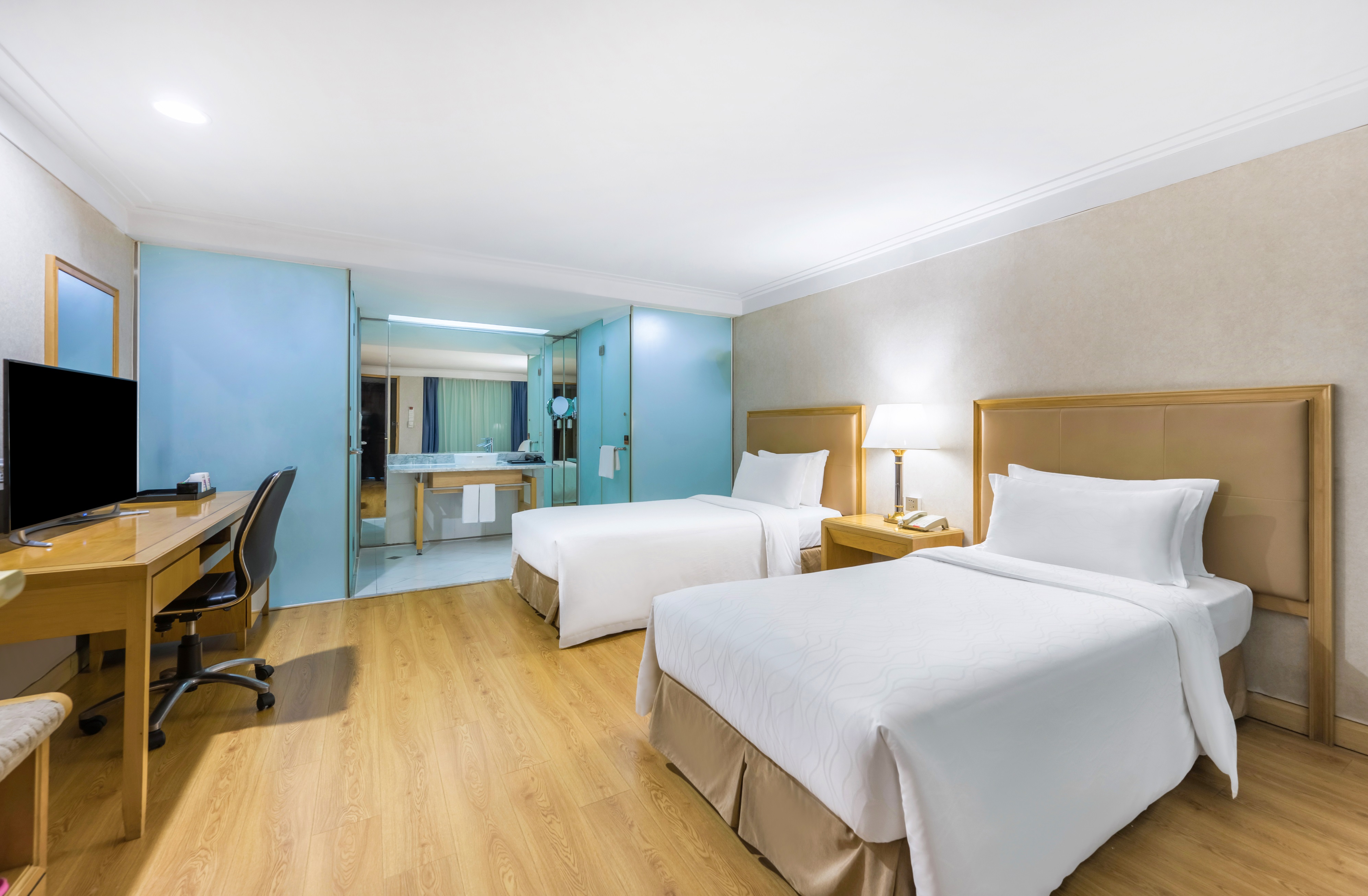 經濟雙床房-無窗