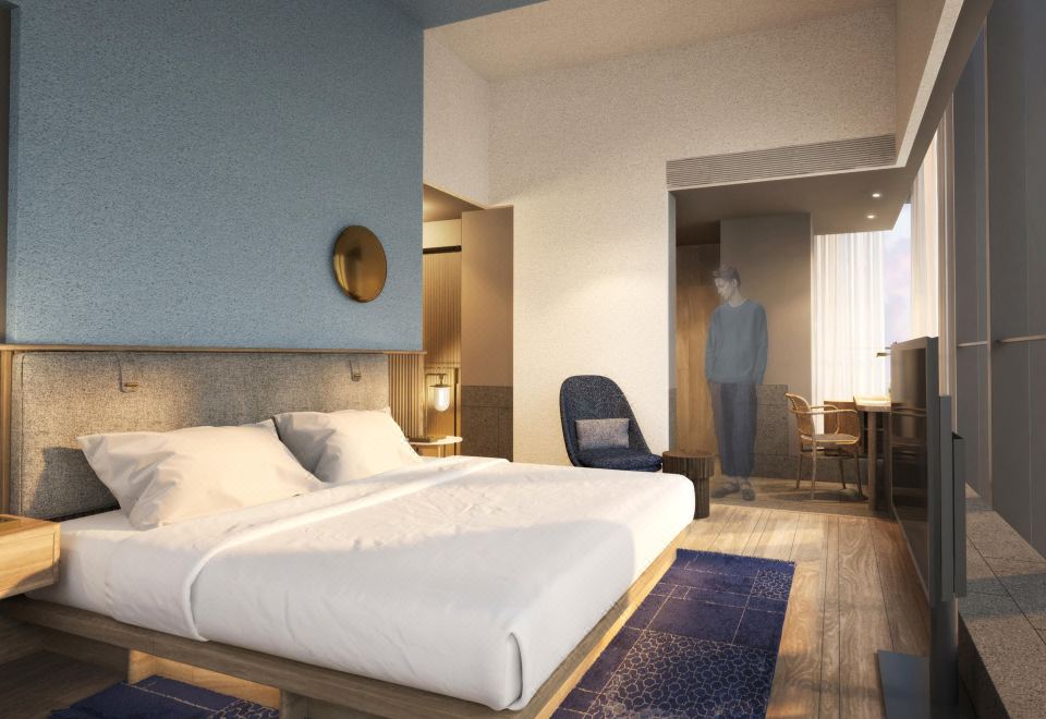 豪華轉角大床房-超廣角前灘景致