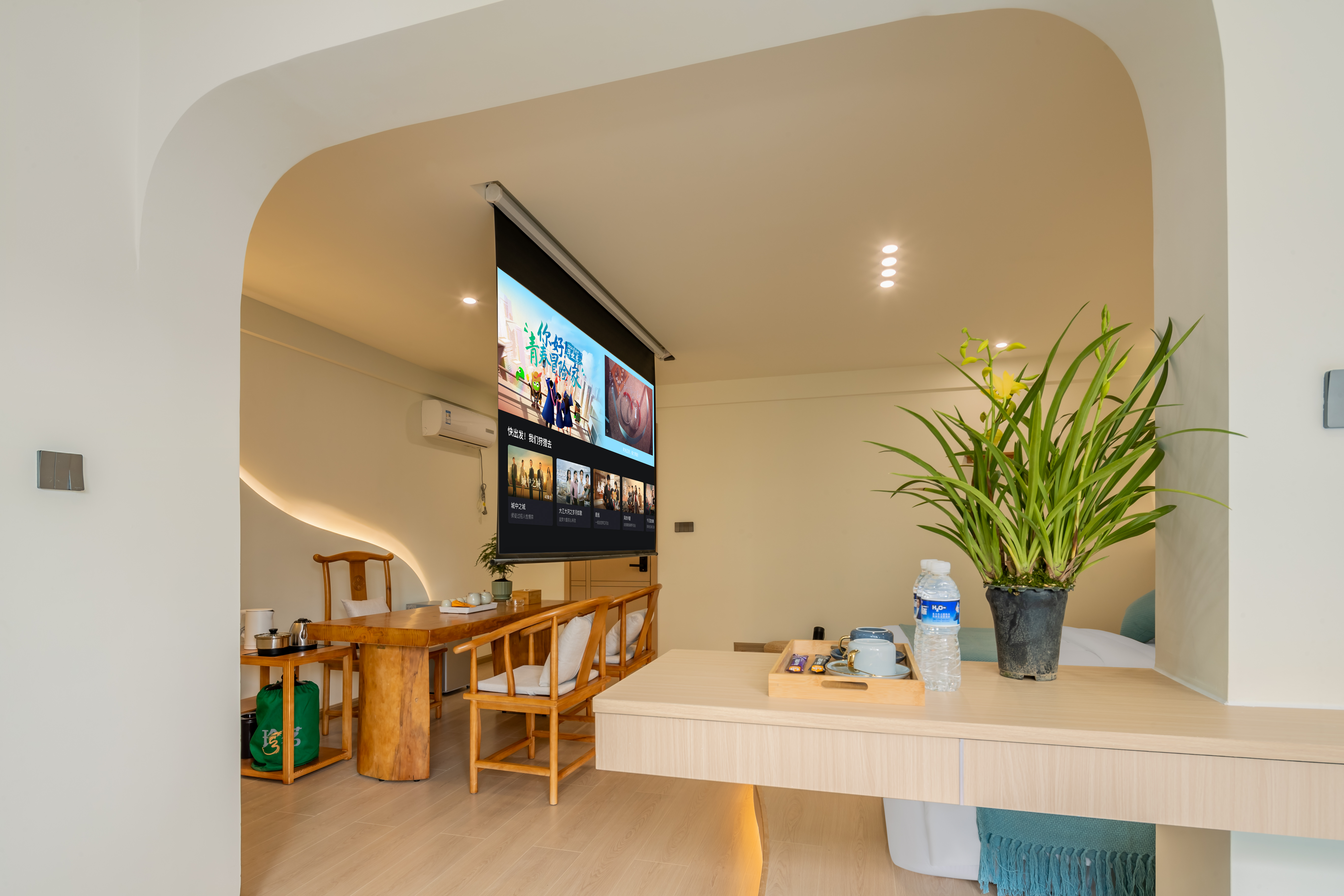 萨米悠韵别墅三床房[100寸1080P投影+智能马桶]