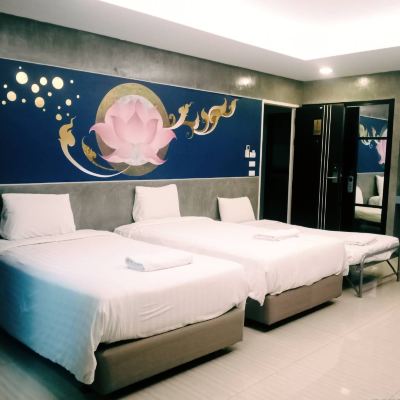 豪華三人房，配備 3 張單人床 裡治精品旅館優惠