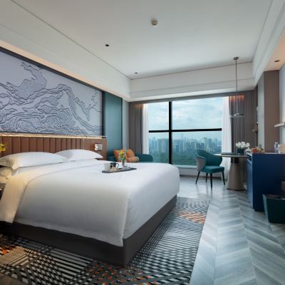城景大床房-高空氧吧 美豪雅緻飯店（廣州琶洲會展中心店）優惠