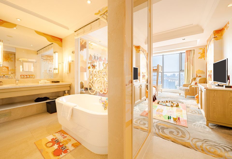 蟹印秋湖親子家庭房