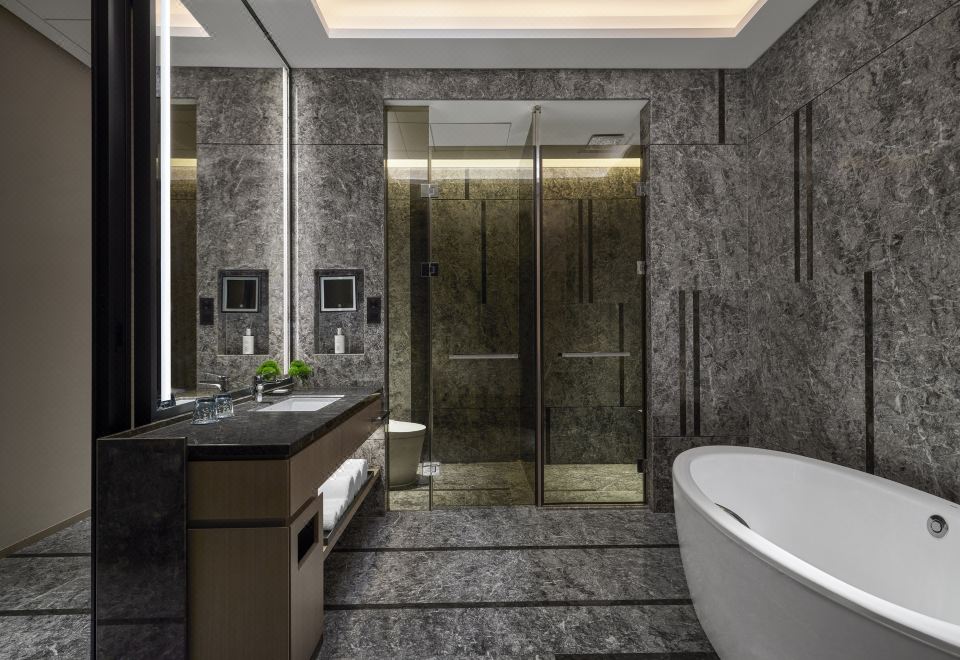 舒适空间尊贵双床房 | 180°全落地窗尽览长安繁华夜景