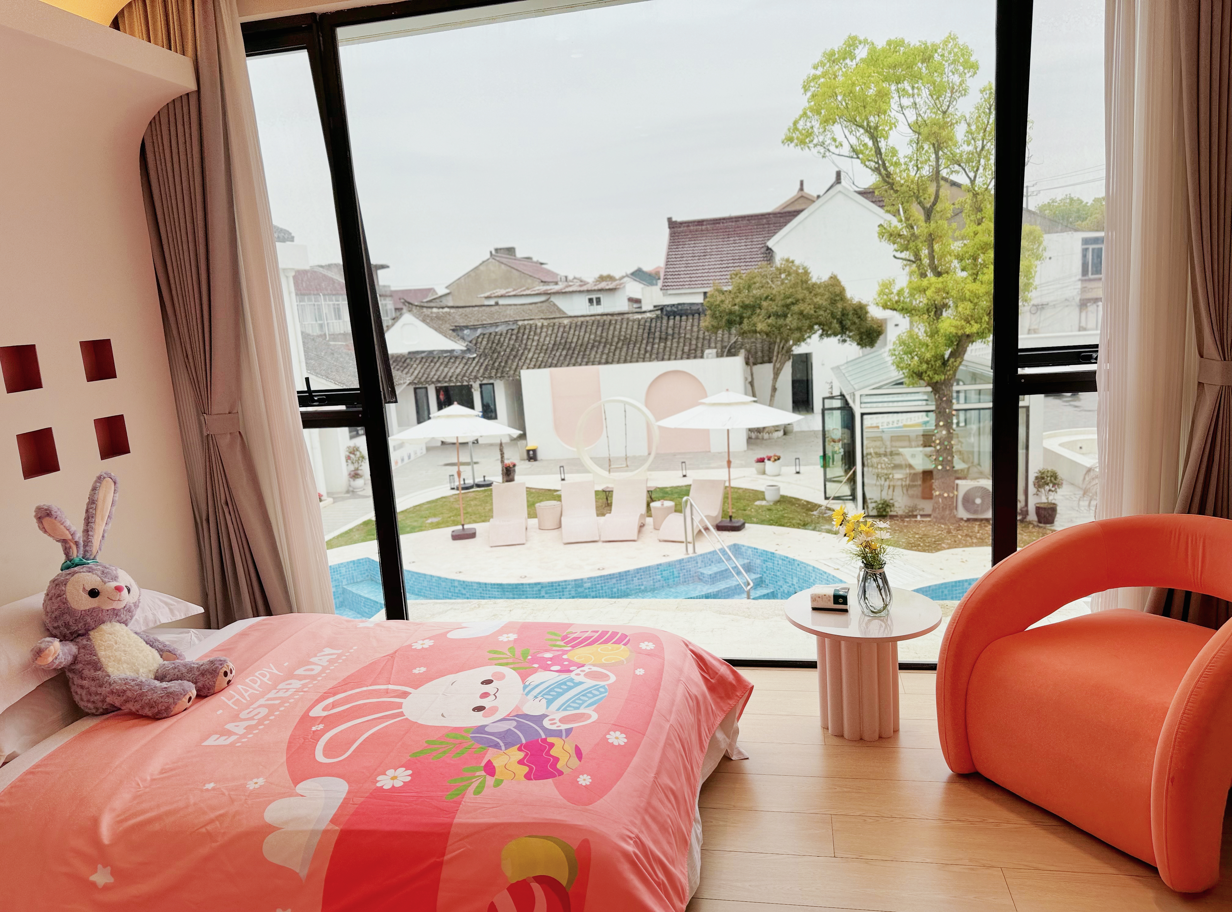 小可爱亲子双床房-180度全景（100寸投影+智能马桶）