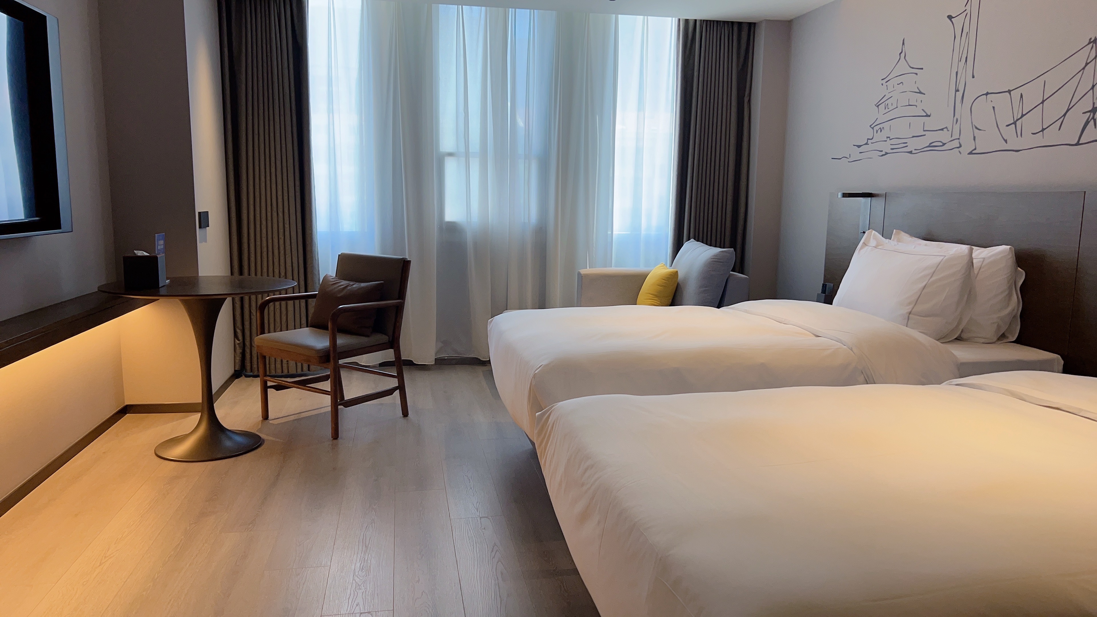 行政双床房（皮爷胶囊Coffee机+智能客控+零压床垫）