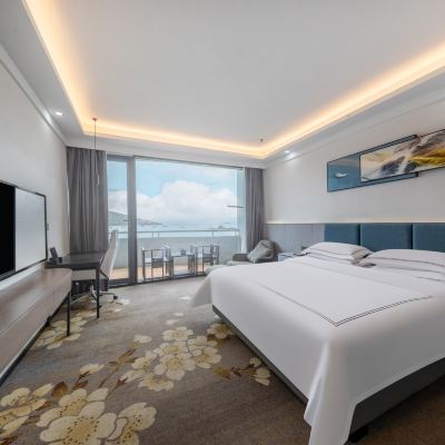 180°一線全海景陽台大床房〖全海景落地窗+觀橘子日落〗 深圳安縵四季海景酒店優惠