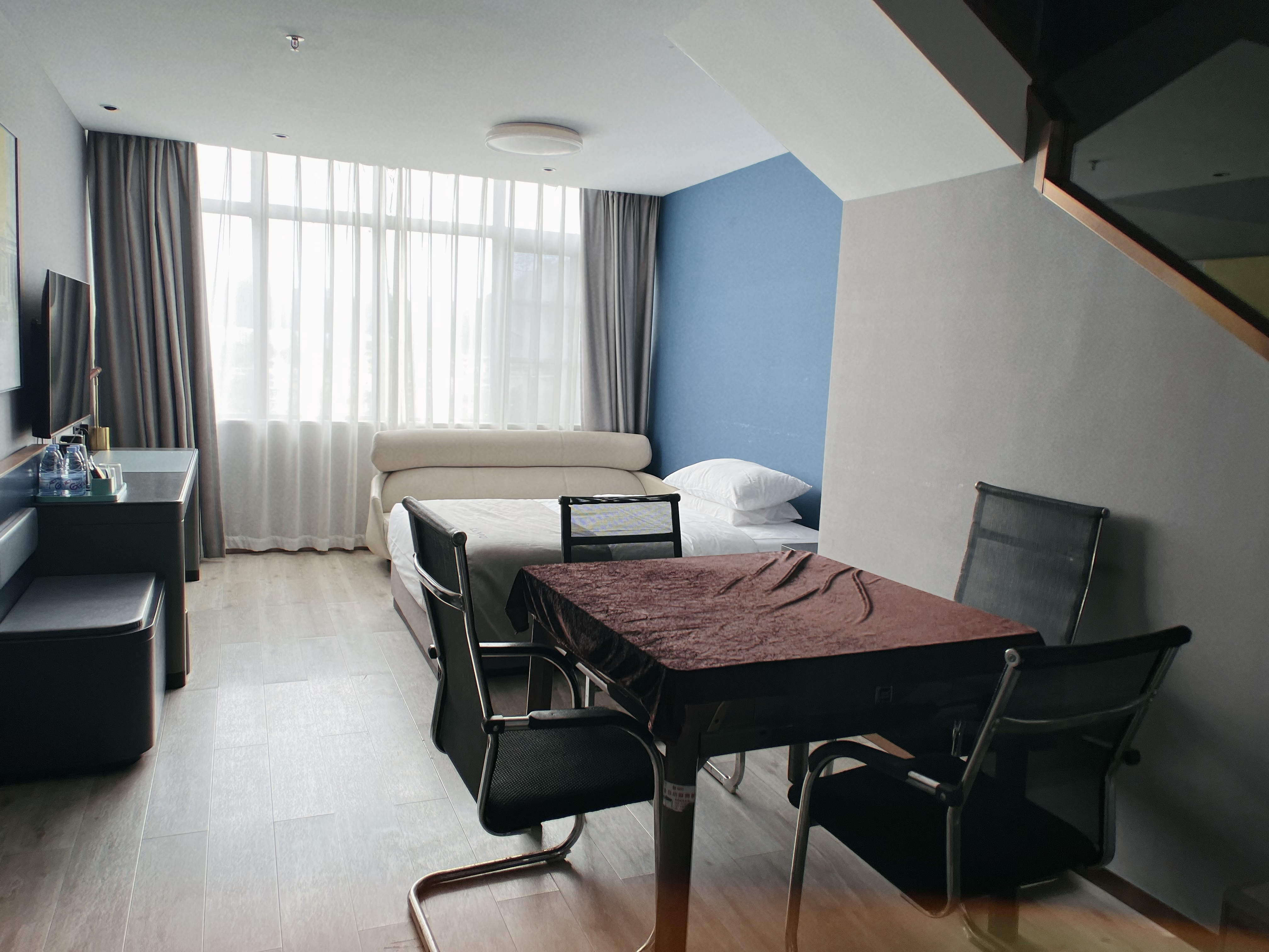 豪华loft智能家庭房丨麻将娱乐+会客茶室+上下楼层