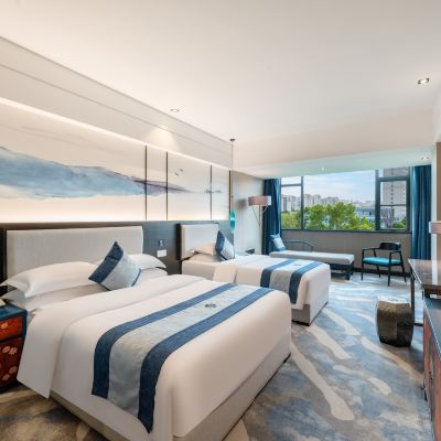 其樂融融親子家庭房-孩童讀物+陽光滿屋+空氣凈化器 悅飯店（武漢漢口火車站園博園店）優惠