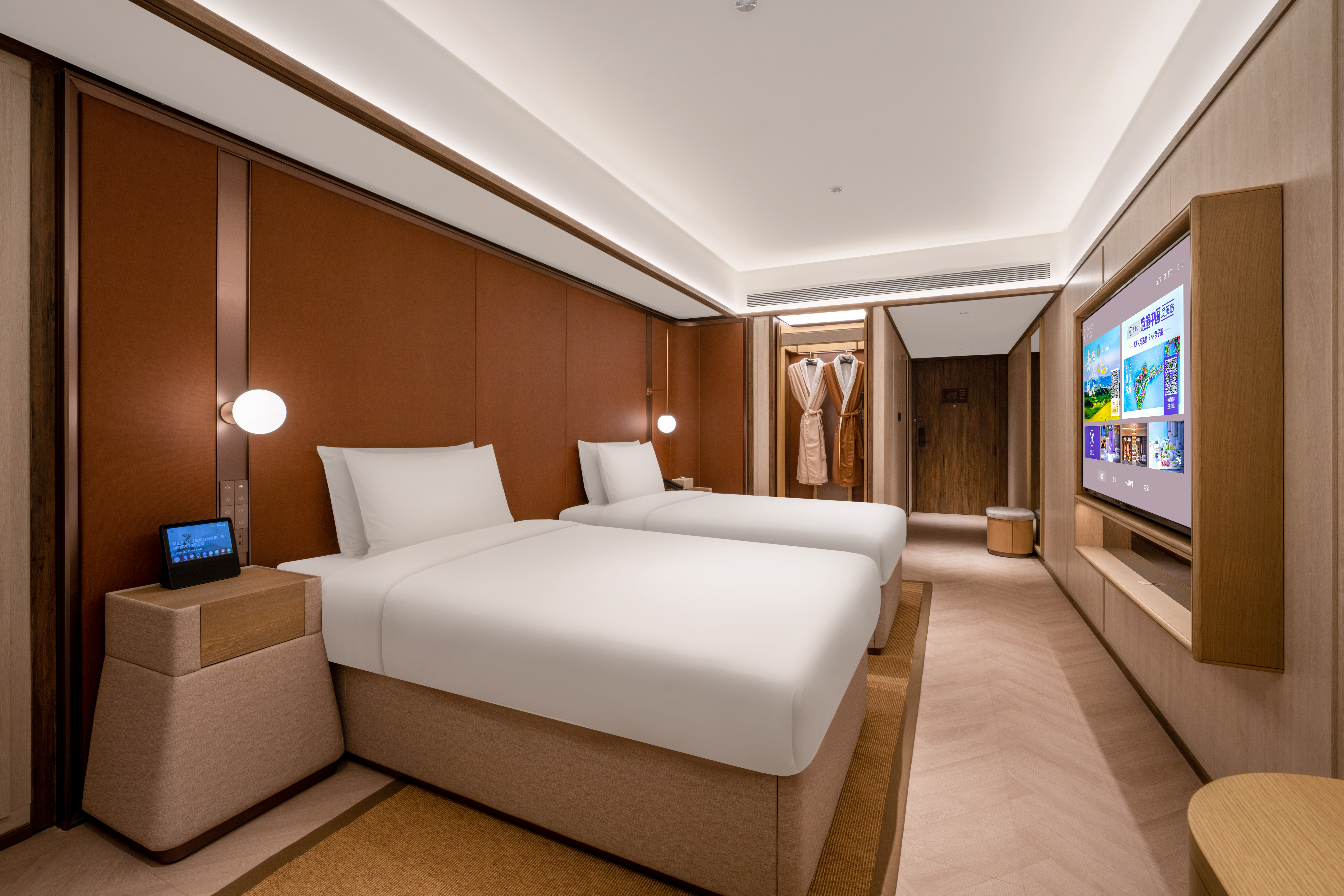 双床房 （智能客控+小冰箱+65寸投屏电视+零压床垫）