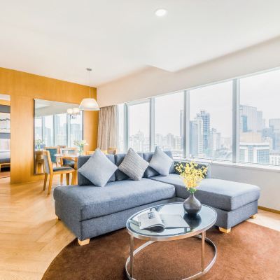 一房行政套房（ 獨立客廳+特大床） 成都盛捷江畔服務公寓優惠