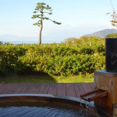 【月待つ】温泉露天風呂付客室　富士山と美しい駿河湾を一望 世界遺産　富士山を望む宿　富岳群青 クーポン