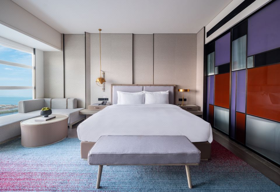 商务海景大床房（180度全落地窗看海景日出）