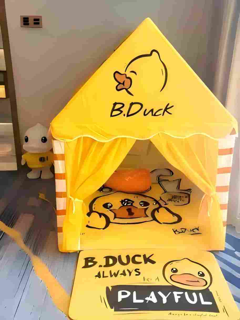 萌趣.Bduck小黄鸭亲子房（舒睡大床+帐篷+天猫精灵）
