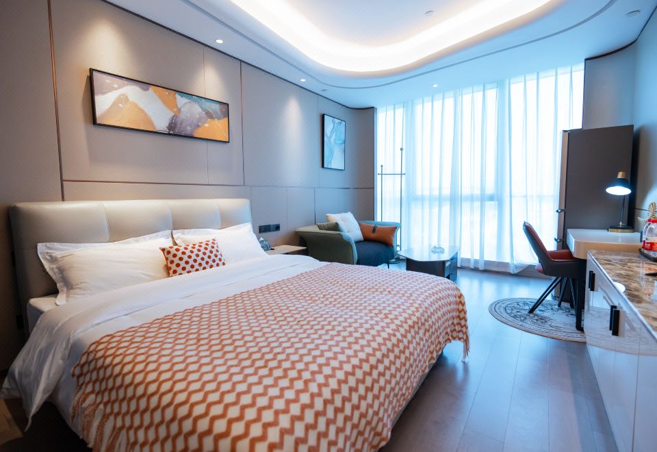 舒適大床房（博世洗衣機│唯寶智能衞浴│高儀化粧鏡）