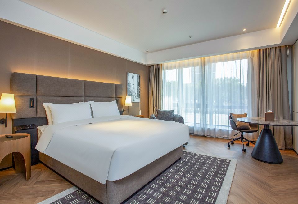 城际豪华房-大床（裸睡床品+澳洲精油洗护+柏林沙发）