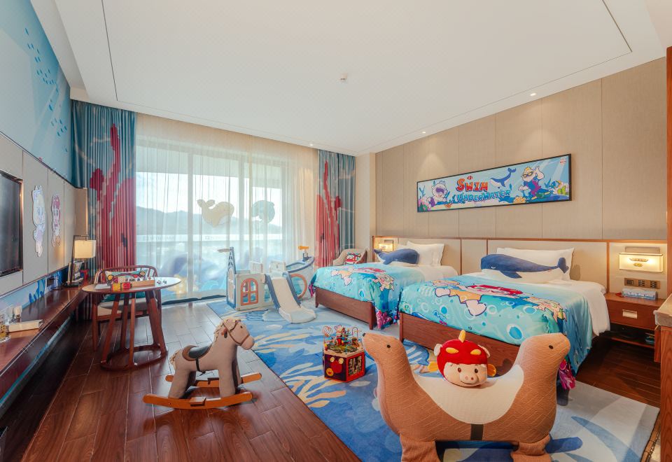酷芽豬豬俠海洋親子泡池雙床房