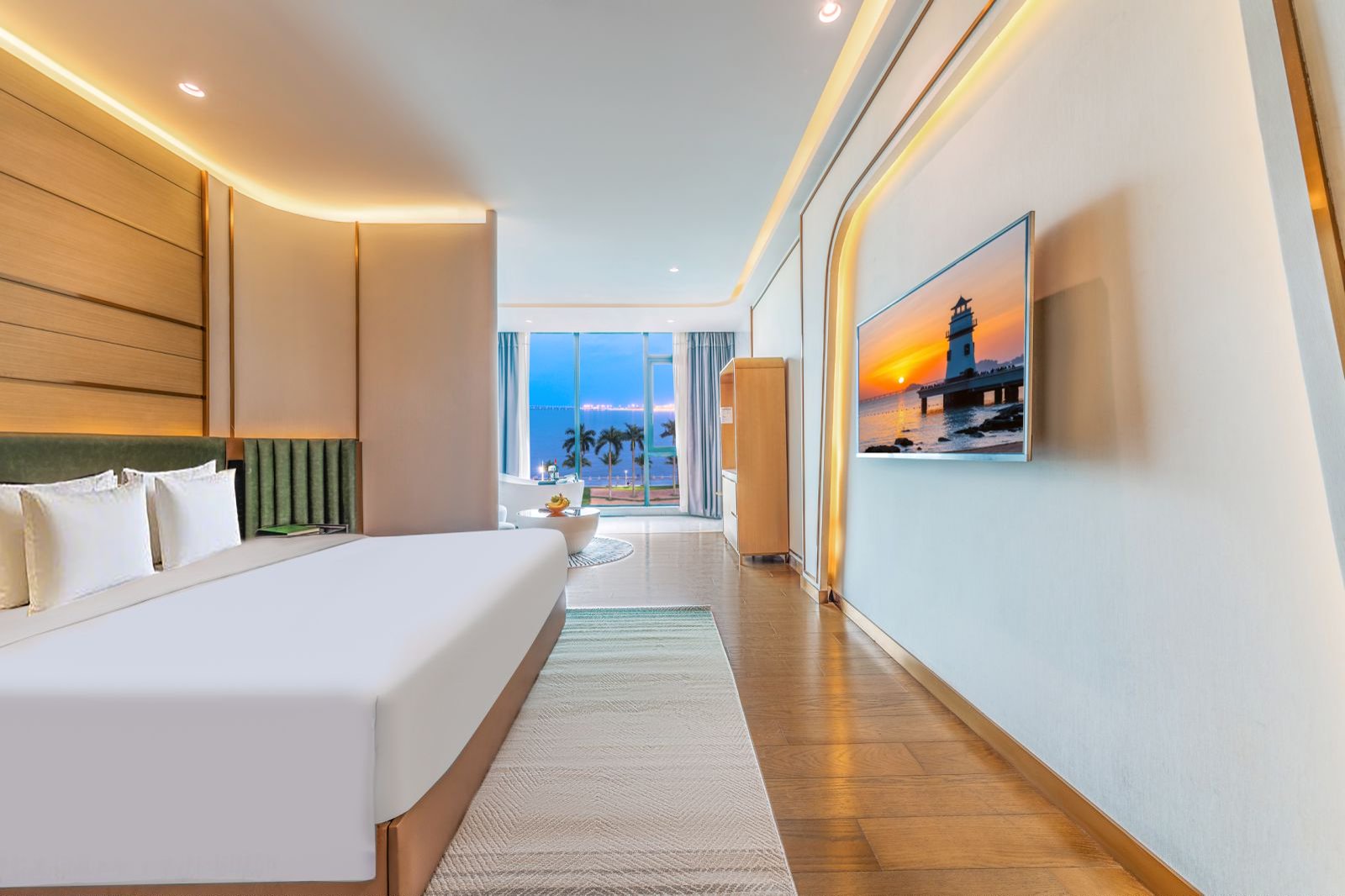 Scenic·豪華海景大床房「浴缸泡澡+觀港珠澳大橋」