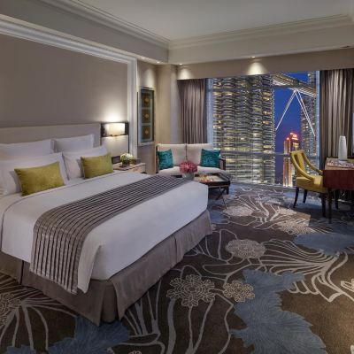 雙子塔景觀連通房帶特大床 文華東方酒店優惠