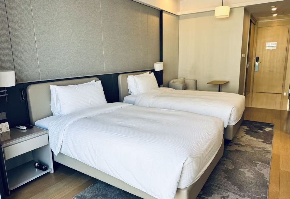 豪華單房公寓雙床（洗烘一體洗衣機+廚房+冰箱）