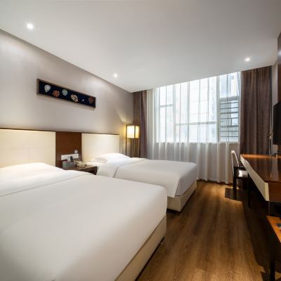 精緻雙床房【明窗雅眠】 米爾頓精品飯店（深圳洪浪北地鐵站店）優惠