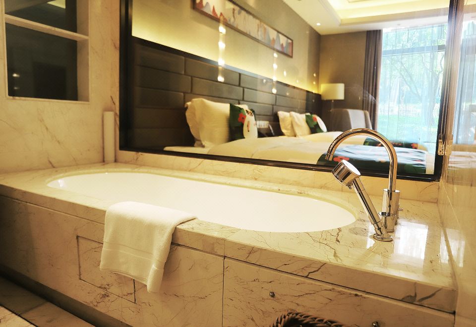 家庭景观双床房