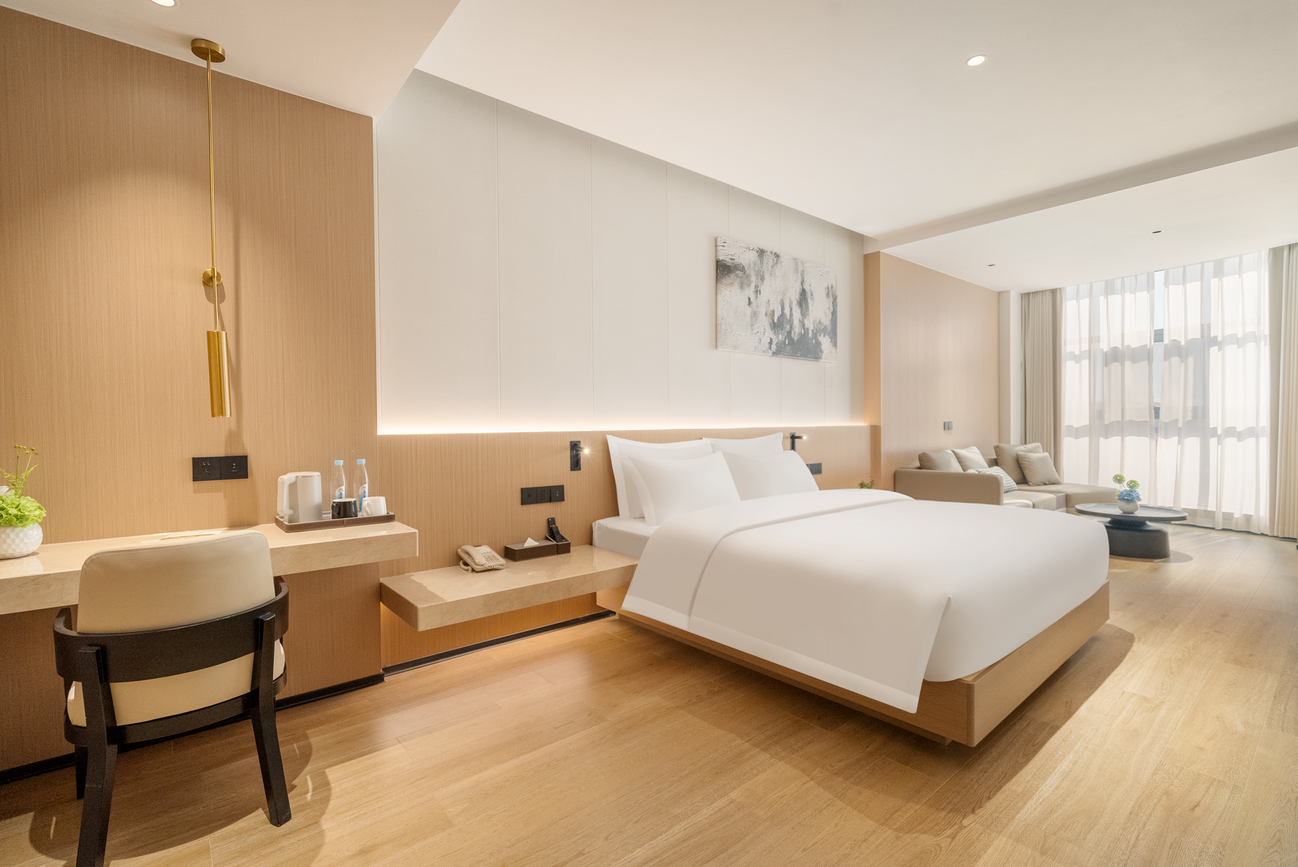 全景浴缸大床房（休閑沙發+助眠床墊）