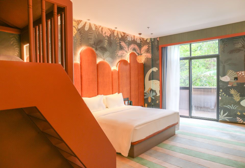 Wanda Realm Xiamen North BaySecret Forest Duplex Bed Family Room